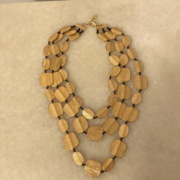 Jewelry Zara Gold And Black Layered Necklace Poshmark